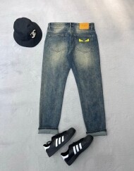 펜디 FENDI 클래식 모던 심플 캐주얼 일자 청바지