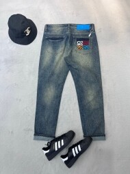 로에베 LOEWE 클래식 모던 심플 캐주얼 일자 청바지