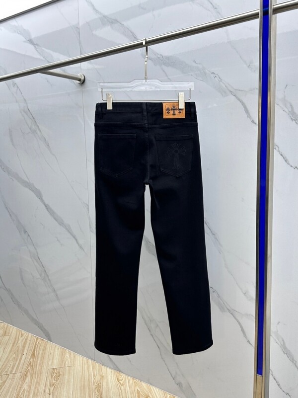 위핑,크롬하츠 Chrome Hearts 클래식 모던 심플 캐주얼 일자 청바지