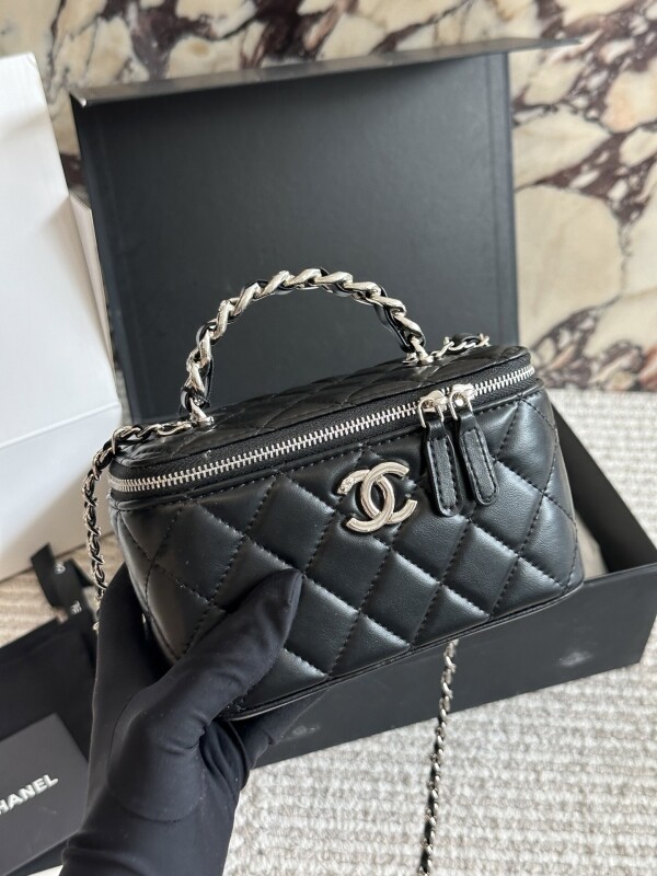 위핑,샤넬 클래식 자루 박스 여성용 파우치