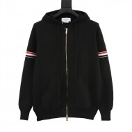 톰브라운 Thom Browne TB 더블 슬리브 라벨 지퍼 후드 카디건