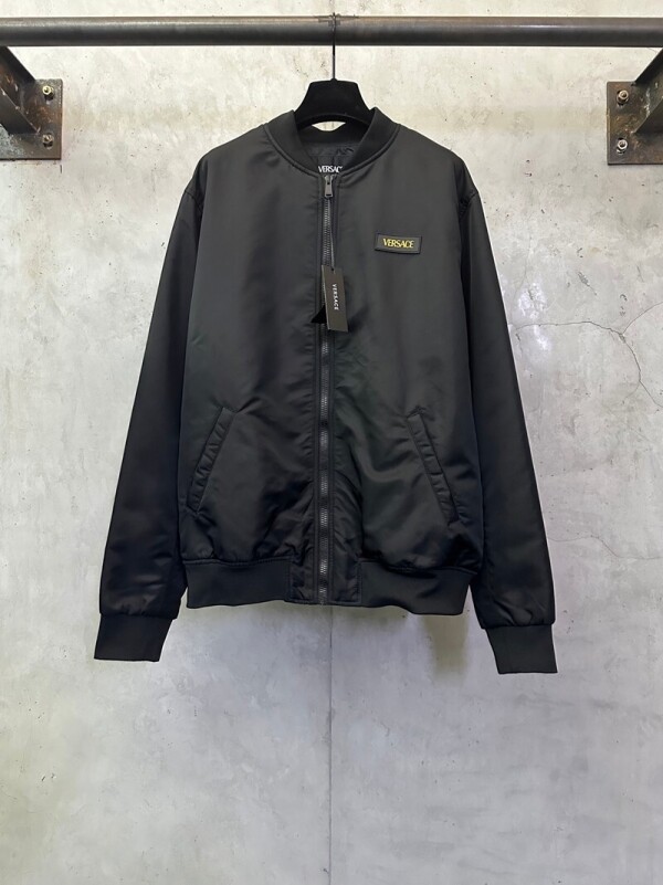 위핑,베르사체 Versace 자수 메두사 헤드 지퍼 긴팔 재킷