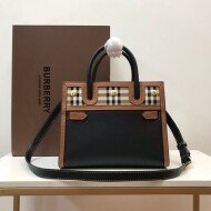 버버리 BURBERRY Title Vintage 빈티지 체크 토트백
