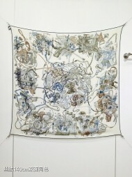 에르메스 Hermes RHMS2592 에르메스 월드140x140cm 캐시미어70% 실크30%