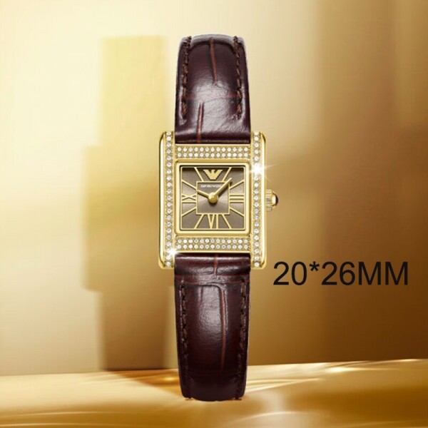 위핑,엠포리오아르마니 아르마니 Genni 스퀘어 여성 가죽시계 AR11705