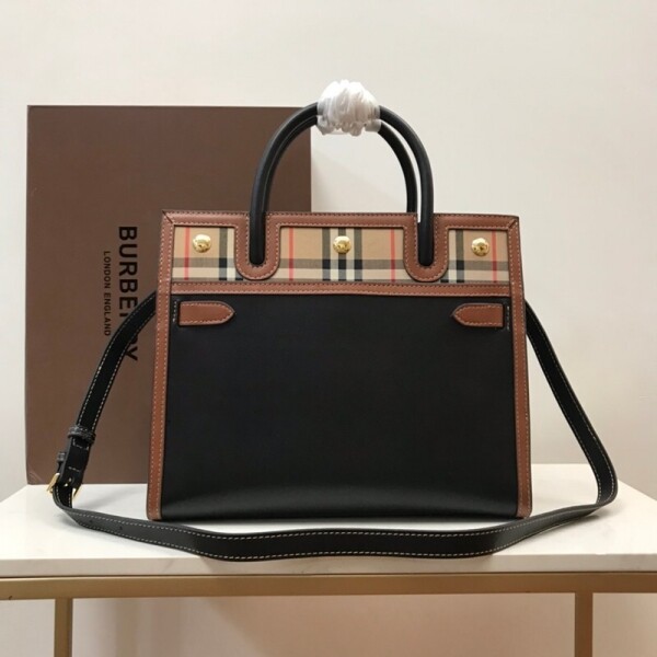 위핑,버버리 BURBERRY Title Vintage 빈티지 체크 토트백 32cm