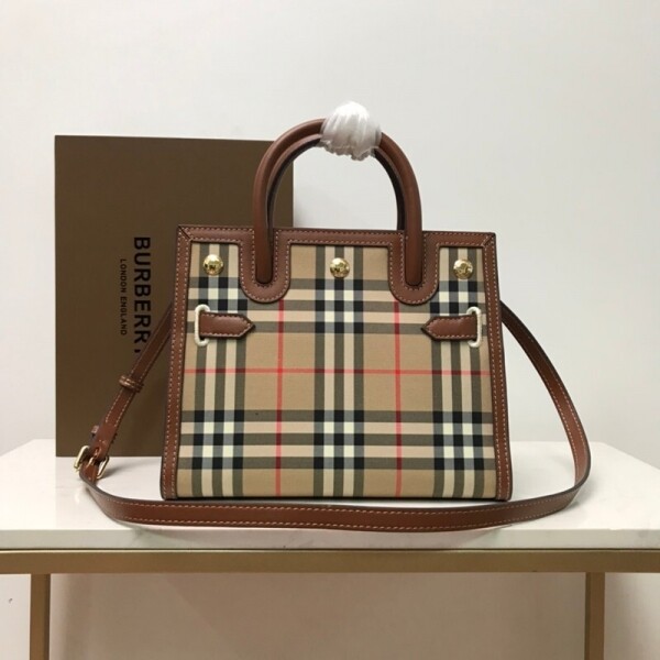 위핑,버버리 BURBERRY Title Vintage 빈티지 체크 토트백 26cm