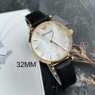 엠포리오아르마니 지아니 자개 여성 가죽시계 AR1910