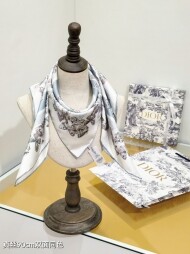 디올 DIOR 빈티지 패턴 디자인 캐주얼 스카프 90*90cm