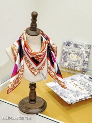 디올 DIOR 빈티지 패턴 디자인 캐주얼 스카프 90*90cm