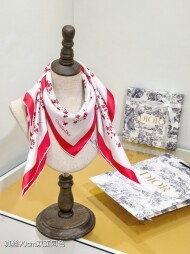 디올 DIOR 빈티지 패턴 디자인 캐주얼 스카프 90*90cm