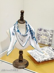 디올 DIOR 빈티지 패턴 디자인 캐주얼 스카프 90*90cm