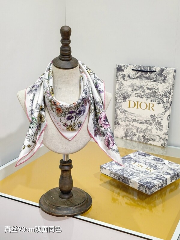 위핑,디올 DIOR 빈티지 패턴 디자인 캐주얼 스카프 90*90cm