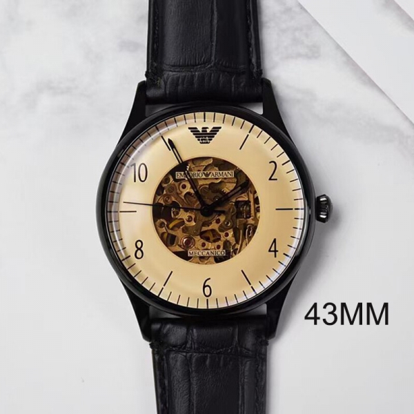 위핑,엠포리오아르마니 시계 남성용 알마니시계 메카니코 오토매틱 블랙 AR1923