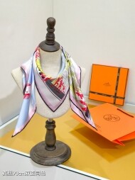 에르메스 Hermès 패션 패턴 디자인 캐주얼 스카프 90*90cm
