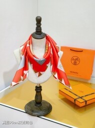 에르메스 Hermès 패션 패턴 디자인 캐주얼 스카프 90*90cm