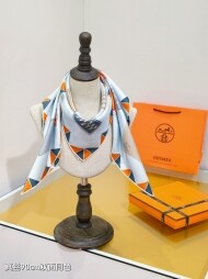 에르메스 Hermès 패션 패턴 디자인 캐주얼 스카프 90*90cm