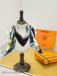 에르메스 Hermès 패션 패턴 디자인 캐주얼 스카프 90*90cm