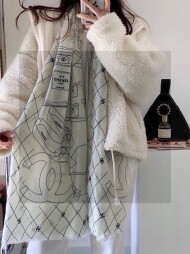샤넬 CHANEL 클래식 디자인 캐주얼 스카프