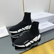 발렌시아가 BALENCIAGA 니트 통굽 하이탑 커플 양말 신발