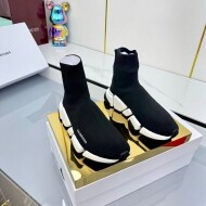 발렌시아가 BALENCIAGA 니트 통굽 하이탑 커플 양말 신발