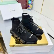 발렌시아가 BALENCIAGA 니트 통굽 하이탑 커플 양말 신발