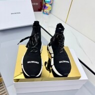 발렌시아가 BALENCIAGA 니트 통굽 하이탑 커플 양말 신발