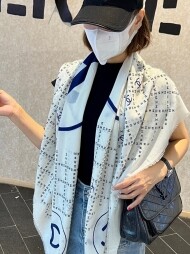 샤넬 CHANEL 클래식 디자인 캐주얼 스카프