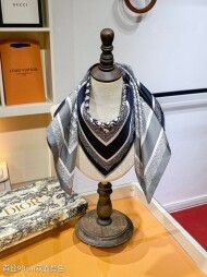 디올 DIOR 클래식 요소 빈티지 양면 캐주얼 스카프 90*90cm