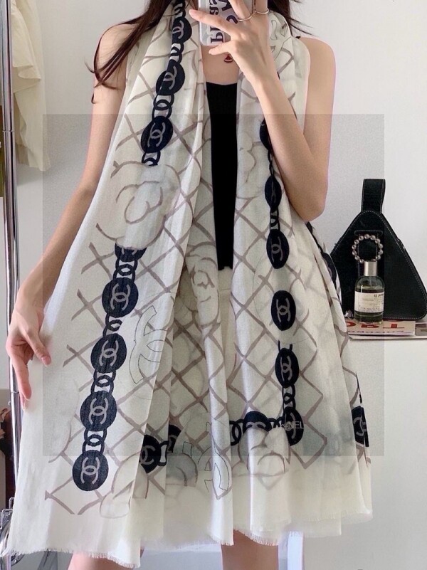 위핑,샤넬 CHANEL 패션 클래식 프린트 캐주얼 스카프