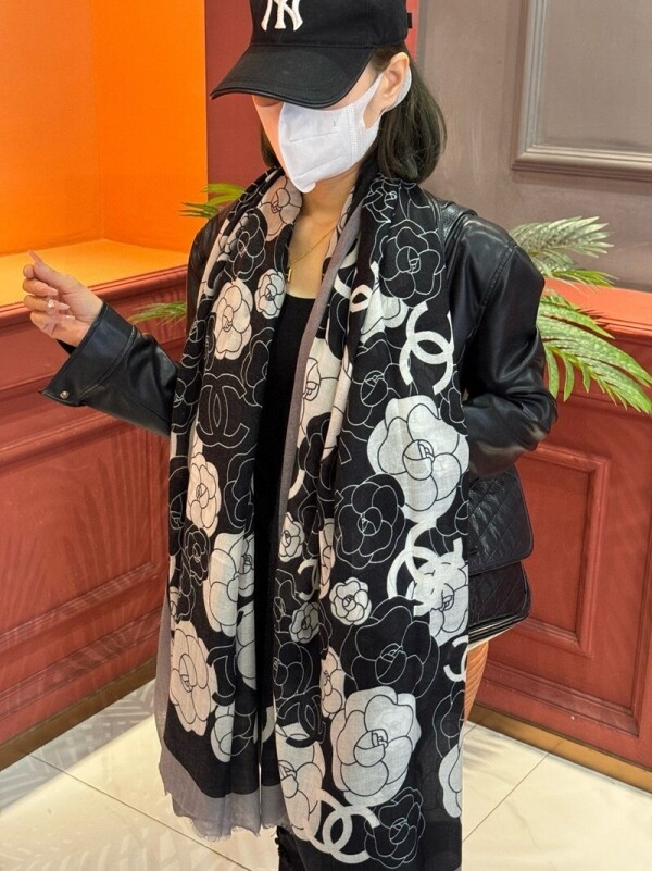 위핑,샤넬 CHANEL 패션 클래식 프린트 캐주얼 스카프