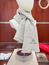 로로피아나 LORO PIANA 클래식 로고 빈티지 니트 머플러