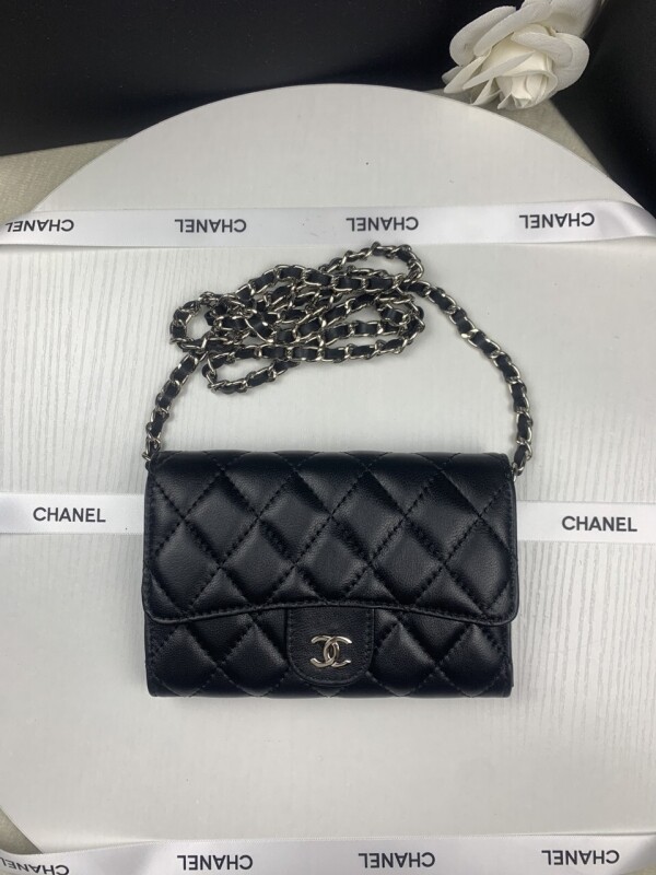 위핑,샤넬 램스킨 체인 월렛 크로스백