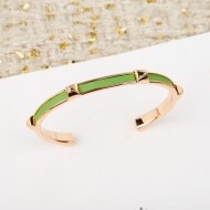 에르메스 Hermès H자 모양 스터드가 달린 클래식 빈티지 가죽 팔찌