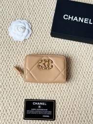샤넬 CHANEL 로고 모던 디자인 지퍼 지갑