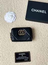 샤넬 CHANEL 로고 모던 디자인 지퍼 지갑