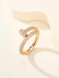 까르띠에 Cartier 클래식한 스터드 디자인 큐빅 반지