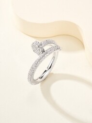 까르띠에 Cartier 클래식한 스터드 디자인 큐빅 반지