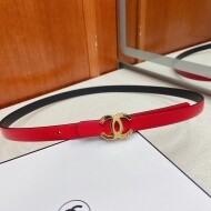 샤넬 CHANEL 클래식 로고 버클 심플 캐주얼 벨트 1.5cm