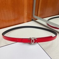 샤넬 CHANEL 클래식 로고 버클 심플 캐주얼 벨트 1.5cm