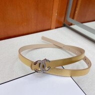 샤넬 CHANEL 클래식 로고 버클 심플 캐주얼 벨트 1.5cm