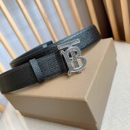 버버리 BURBERRY 클래식 로고 빈티지 캐주얼 벨트 3.5cm