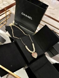 샤넬 CHANEL 클래식 진주 하트 여성 목걸이