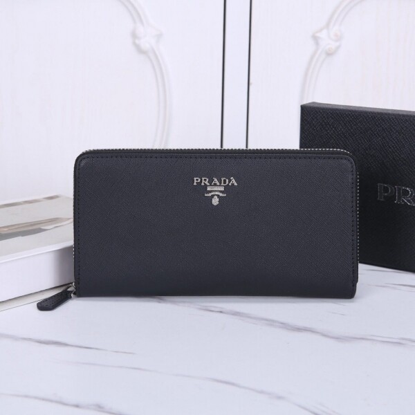 위핑,프라다 사피아노 지퍼 장지갑