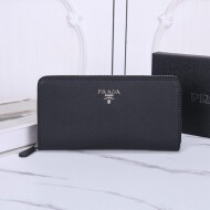 프라다 사피아노 지퍼 장지갑