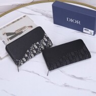디올 지퍼 장지갑