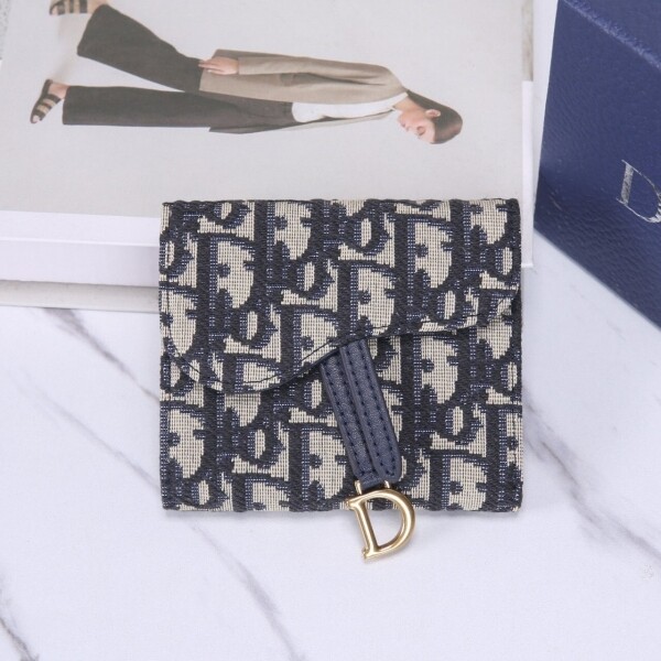 위핑,디올 새들 플랩 카드 지갑