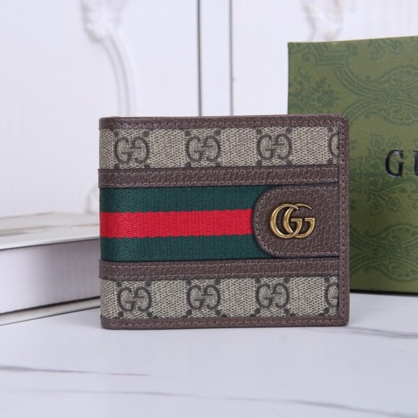 위핑,구찌 수프림 웹 스트라이프 반지갑