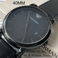 엠포리오아르마니 남성 올블랙 시계 AR1732 카펠란 쿼츠 클래식