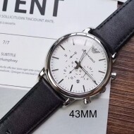 엠포리오아르마니 루이지 크로노그래프 남성 가죽시계 AR1807